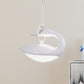 Brown/Gold/White Swan Hanging Light Fixture Post Modern Acrylic Shade LED Ceiling Light, Third Gear Light Clearhalo 'Ceiling Lights' 'Modern Pendants' 'Modern' 'Pendant Lights' 'Pendants' Lighting' 244348