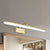 LED Indoor Wall Light with Ultra-Thin Acrylic Shade Brushed Brass Vanity Sconce Light in Warm/White Lighting, 16"/19.5" W Brushed Brass White Clearhalo 'Cast Iron' 'Glass' 'Industrial' 'Modern wall lights' 'Modern' 'Tiffany' 'Traditional wall lights' 'Vanity Lights' 'Wall Lights' Lighting' 244609
