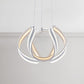 White/Brown Twisted Ceiling Lamp Simplicity Single Light Acrylic Chandelier in Warm/White/Natural Light Clearhalo 'Ceiling Lights' 'Chandeliers' 'Modern Chandeliers' 'Modern' Lighting' 244862