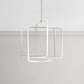 Minimalist Square LED Chandelier Light Acrylic Dining Room Drop Pendant in Warm/White Light Clearhalo 'Ceiling Lights' 'Chandeliers' 'Modern Chandeliers' 'Modern' Lighting' 244953