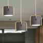 Macaron Stylish 1 Light Hanging Light with Metallic Shade Gray/White Barrel Suspension Lamp for Dining Room Grey Clearhalo 'Ceiling Lights' 'Modern Pendants' 'Modern' 'Pendant Lights' 'Pendants' Lighting' 245230