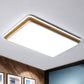 Black/White Rectangular Flush Mounted Lamp Minimal LED Metal Close to Ceiling Lighting in White/Warm Light White Clearhalo 'Ceiling Lights' 'Close To Ceiling Lights' 'Close to ceiling' 'Flush mount' Lighting' 245392