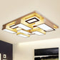 21.5"/29.5" Wide Block Flush Ceiling Light Modern Acrylic LED Living Room Flushmount Light in Warm/White/Natural Light White 29.5" Clearhalo 'Ceiling Lights' 'Close To Ceiling Lights' 'Close to ceiling' 'Flush mount' Lighting' 245693