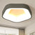 Pentagon Acrylic Ceiling Light Fixture Nordic LED Grey Flushmount Lighting in White/Warm/Natural Light Grey Clearhalo 'Ceiling Lights' 'Close To Ceiling Lights' 'Close to ceiling' 'Flush mount' Lighting' 245828