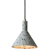 Funnel Shaped Pendulum Light Simplicity Terrazzo 1 Head Dining Room Hanging Pendant Light Clearhalo 'Ceiling Lights' 'Modern Pendants' 'Modern' 'Pendant Lights' 'Pendants' Lighting' 2459865