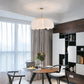 Nordic Circular Hanging Light Fixture Feather Dining Room Chandelier Pendant Light Clearhalo 'Ceiling Lights' 'Chandeliers' 'Modern Chandeliers' 'Modern' Lighting' 2459969