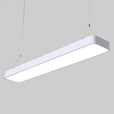 Simple Rectangle Pendant Lighting Metal Office LED Hanging Light with Acrylic Diffuser White Clearhalo 'Ceiling Lights' 'Modern Pendants' 'Modern' 'Pendant Lights' 'Pendants' Lighting' 2460019