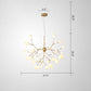 Acrylic Leaf Hanging Chandelier Designer Gold Finish Pendant Ceiling Light for Bedroom Clearhalo 'Ceiling Lights' 'Chandeliers' 'Modern Chandeliers' 'Modern' Lighting' 2460114