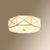 Gold Finish 4-Light Ceiling Fixture Colonial Style Frosted Glass Bowl Shaped Flush Mount Light Gold Polygon Clearhalo 'Ceiling Lights' 'Close To Ceiling Lights' 'Close to ceiling' 'Flush mount' Lighting' 2460157