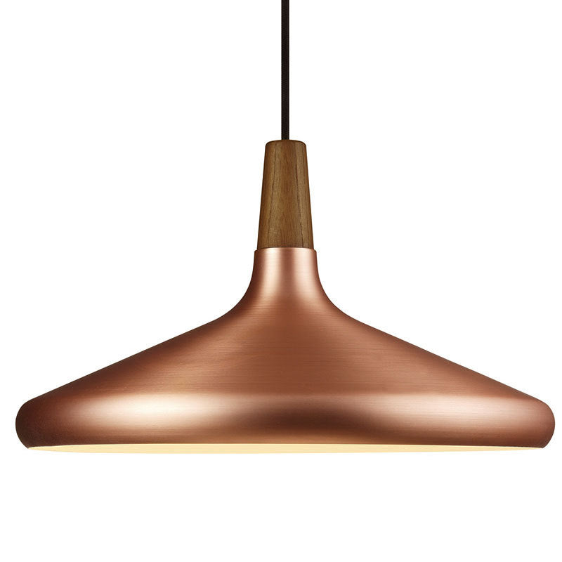 Conical Metal Suspension Lighting Nordic 1 Head Pendant Light Fixture for Dining Room Rose Gold 15.5" Clearhalo 'Ceiling Lights' 'Modern Pendants' 'Modern' 'Pendant Lights' 'Pendants' Lighting' 2460297