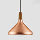 Conical Metal Suspension Lighting Nordic 1 Head Pendant Light Fixture for Dining Room Rose Gold 10.5" Clearhalo 'Ceiling Lights' 'Modern Pendants' 'Modern' 'Pendant Lights' 'Pendants' Lighting' 2460298