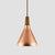 Conical Metal Suspension Lighting Nordic 1 Head Pendant Light Fixture for Dining Room Rose Gold 7" Clearhalo 'Ceiling Lights' 'Modern Pendants' 'Modern' 'Pendant Lights' 'Pendants' Lighting' 2460299