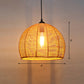 Single Cage Shade Pendulum Light Country Style Wood Rope Suspension Light for Restaurant Clearhalo 'Ceiling Lights' 'Industrial Pendants' 'Industrial' 'Middle Century Pendants' 'Pendant Lights' 'Pendants' 'Tiffany' Lighting' 2460350