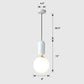 Milky Glass Ball Suspension Lamp Simplicity 1-Bulb Pendant Lighting Fixture for Living Room Clearhalo 'Ceiling Lights' 'Glass shade' 'Glass' 'Modern Pendants' 'Modern' 'Pendant Lights' 'Pendants' Lighting' 2460610
