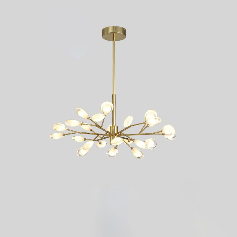 Tree Branches Living Room Ceiling Lamp Acrylic Minimalist LED Chandelier Pendant Light 24 Brass Clearhalo 'Ceiling Lights' 'Chandeliers' 'Modern Chandeliers' 'Modern' Lighting' 2460716