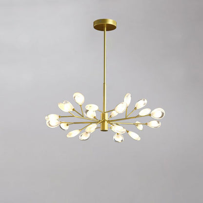 Tree Branches Living Room Ceiling Lamp Acrylic Minimalist LED Chandelier Pendant Light 24 Gold Clearhalo 'Ceiling Lights' 'Chandeliers' 'Modern Chandeliers' 'Modern' Lighting' 2460722