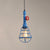 Single Bulb Shaped Cage Pendant Light Industrial Metal Suspension Light Fixture with Red Valve Deco Blue Clearhalo 'Art Deco Pendants' 'Black' 'Cast Iron' 'Ceiling Lights' 'Ceramic' 'Crystal' 'Industrial Pendants' 'Industrial' 'Metal' 'Middle Century Pendants' 'Pendant Lights' 'Pendants' 'Rustic Pendants' 'Tiffany' Lighting' 2460905