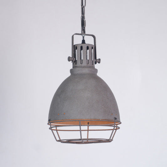 Single Shaded Suspension Lighting Industrial Metal Pendant Ceiling Lamp for Bistro Taupe Clearhalo 'Art Deco Pendants' 'Black' 'Cast Iron' 'Ceiling Lights' 'Ceramic' 'Crystal' 'Industrial Pendants' 'Industrial' 'Metal' 'Middle Century Pendants' 'Pendant Lights' 'Pendants' 'Rustic Pendants' 'Tiffany' Lighting' 2460924