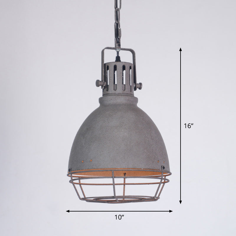 Single Shaded Suspension Lighting Industrial Metal Pendant Ceiling Lamp for Bistro Clearhalo 'Art Deco Pendants' 'Black' 'Cast Iron' 'Ceiling Lights' 'Ceramic' 'Crystal' 'Industrial Pendants' 'Industrial' 'Metal' 'Middle Century Pendants' 'Pendant Lights' 'Pendants' 'Rustic Pendants' 'Tiffany' Lighting' 2460934
