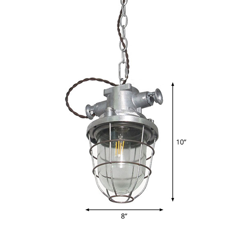 Single Shaded Suspension Lighting Industrial Metal Pendant Ceiling Lamp for Bistro Clearhalo 'Art Deco Pendants' 'Black' 'Cast Iron' 'Ceiling Lights' 'Ceramic' 'Crystal' 'Industrial Pendants' 'Industrial' 'Metal' 'Middle Century Pendants' 'Pendant Lights' 'Pendants' 'Rustic Pendants' 'Tiffany' Lighting' 2460938
