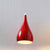 Teardrop Shaped Ceiling Pendant Macaron Metal 1 Light Dining Room Suspension Light Fixture Red Clearhalo 'Ceiling Lights' 'Modern Pendants' 'Modern' 'Pendant Lights' 'Pendants' Lighting' 2461059