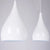 Teardrop Shaped Ceiling Pendant Macaron Metal 1 Light Dining Room Suspension Light Fixture White Clearhalo 'Ceiling Lights' 'Modern Pendants' 'Modern' 'Pendant Lights' 'Pendants' Lighting' 2461065