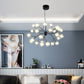 Minimalist Molecule Chandelier Double Glass Living Room Suspension Lighting Fixture Clearhalo 'Ceiling Lights' 'Chandeliers' 'Modern Chandeliers' 'Modern' Lighting' 2461149