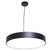 Round LED Pendulum Light Simple Style Metallic Pendant Lighting Fixture for Office Black Clearhalo 'Ceiling Lights' 'Modern Pendants' 'Modern' 'Pendant Lights' 'Pendants' Lighting' 2461310