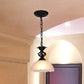 Mediterranean Dome Pendant Lighting Fixture Single Hand-Crafted Glass Hanging Light for Restaurant Clearhalo 'Art Deco Pendants' 'Cast Iron' 'Ceiling Lights' 'Ceramic' 'Close To Ceiling Lights' 'Crystal' 'Industrial' 'Metal' 'Middle Century Pendants' 'Pendant Lights' 'Pendants' 'Tiffany close to ceiling' 'Tiffany Pendants' 'Tiffany' Lighting' 2461648