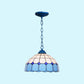 Mediterranean Dome Pendant Lighting Fixture Single Hand-Crafted Glass Hanging Light for Restaurant Blue Sky Blue Clearhalo 'Art Deco Pendants' 'Cast Iron' 'Ceiling Lights' 'Ceramic' 'Close To Ceiling Lights' 'Crystal' 'Industrial' 'Metal' 'Middle Century Pendants' 'Pendant Lights' 'Pendants' 'Tiffany close to ceiling' 'Tiffany Pendants' 'Tiffany' Lighting' 2461653