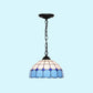 Mediterranean Dome Pendant Lighting Fixture Single Hand-Crafted Glass Hanging Light for Restaurant Black Sky Blue Clearhalo 'Art Deco Pendants' 'Cast Iron' 'Ceiling Lights' 'Ceramic' 'Close To Ceiling Lights' 'Crystal' 'Industrial' 'Metal' 'Middle Century Pendants' 'Pendant Lights' 'Pendants' 'Tiffany close to ceiling' 'Tiffany Pendants' 'Tiffany' Lighting' 2461664