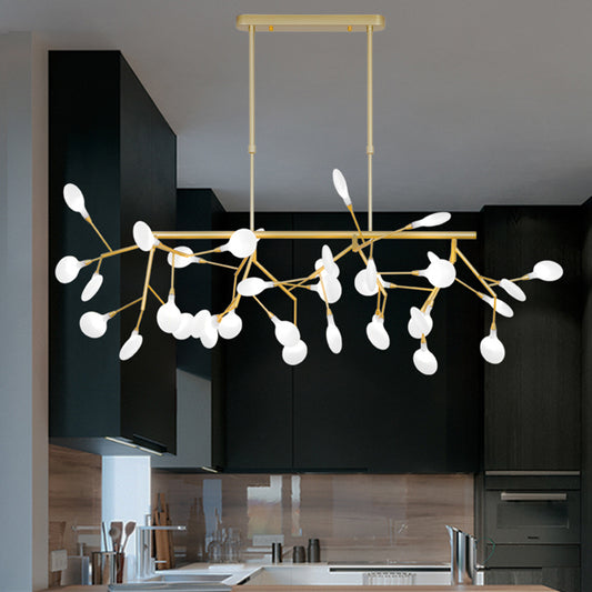 Acrylic Twig Ceiling Pendant Light Minimalistic Island Lighting Ideas for Dining Room Clearhalo 'Ceiling Lights' 'Island Lights' Lighting' 2461718