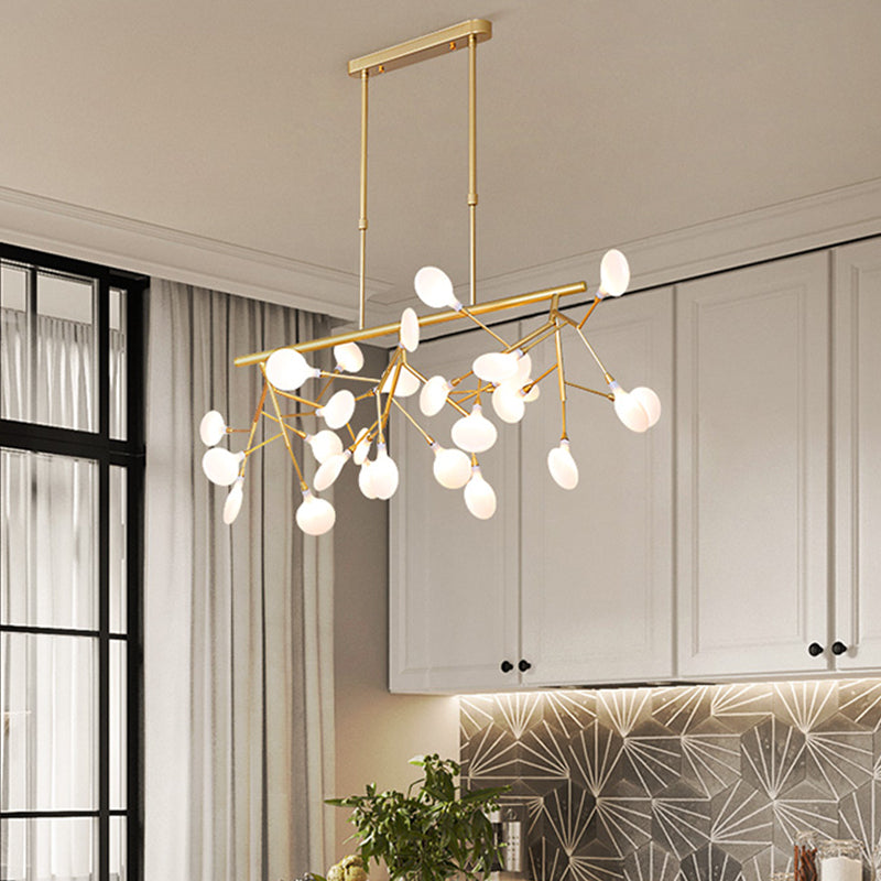 Acrylic Twig Ceiling Pendant Light Minimalistic Island Lighting Ideas for Dining Room Clearhalo 'Ceiling Lights' 'Island Lights' Lighting' 2461721