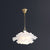 Acrylic Flower Pendant Lighting Minimalist 2-Light Hanging Ceiling Light for Living Room Gold 21.5" Clearhalo 'Ceiling Lights' 'Modern Pendants' 'Modern' 'Pendant Lights' 'Pendants' Lighting' 2461745