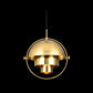 Rollover Quart-Sphere Pendant Lighting Postmodern Metal Single Restaurant Hanging Light Gold Clearhalo 'Ceiling Lights' 'Modern Pendants' 'Modern' 'Pendant Lights' 'Pendants' Lighting' 2461823