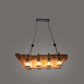 Nautical Style Lantern Chandelier Lamp Wooden Ceiling Pendant Light for Restaurant Wood Pirate Ship Clearhalo 'Carpenter Chandeliers' 'Ceiling Lights' 'Chandeliers' 'Industrial Chandeliers' 'Industrial' 'Middle Century Chandeliers' 'Modern' 'Tiffany' Lighting' 2461852