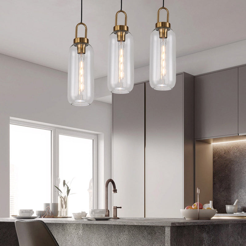 1 Head Dining Room Ceiling Light Fixture Minimalist Pendant Light with Globe Glass Shade Clear Clearhalo 'Ceiling Lights' 'Close To Ceiling Lights' 'Glass shade' 'Glass' 'Modern Pendants' 'Modern' 'Pendant Lights' 'Pendants' Lighting' 2461941