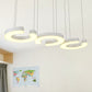 C-Shaped Hanging Light Kit Minimalist Metal LED White Ceiling Pendant Lamp in Warm/White Light with Round/Linear Canopy White Linear Clearhalo 'Ceiling Lights' 'Modern Pendants' 'Modern' 'Pendant Lights' 'Pendants' Lighting' 246196
