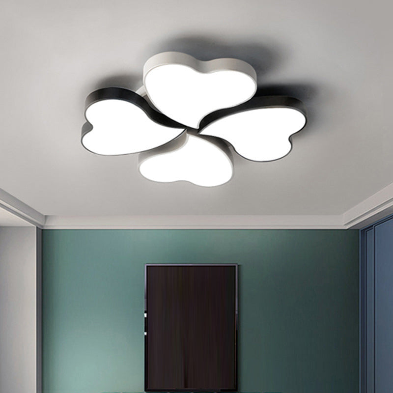 Clover Shaped Foyer LED Ceiling Lamp Acrylic Nordic Style Flush Mount Light Fixture - Clearhalo - 'Ceiling Lights' - 'Close To Ceiling Lights' - 'Close to ceiling' - 'Flush mount' - Lighting' - 2462075