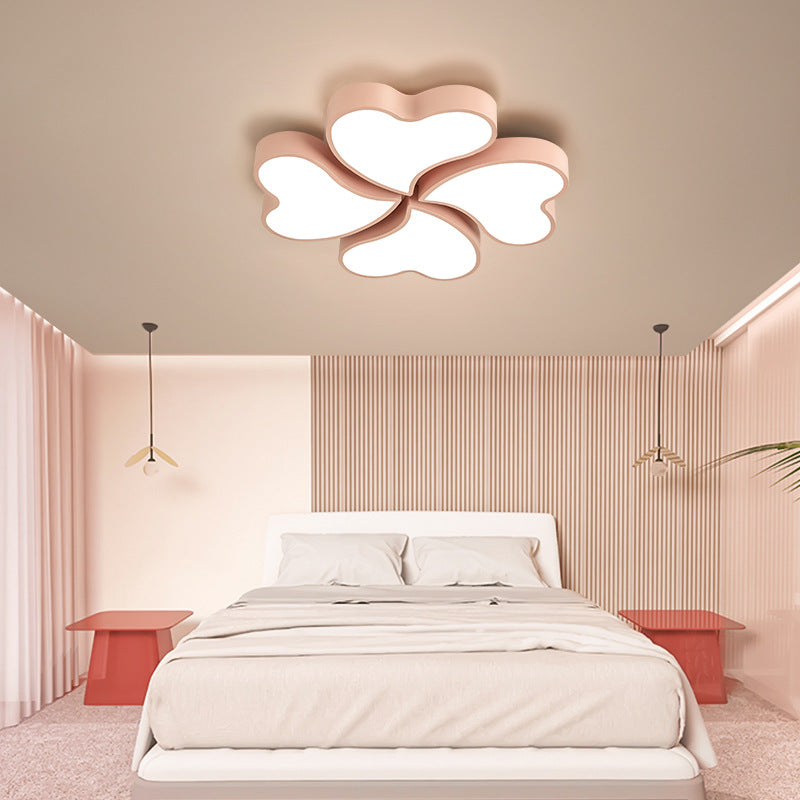 Clover Shaped Foyer LED Ceiling Lamp Acrylic Nordic Style Flush Mount Light Fixture - Clearhalo - 'Ceiling Lights' - 'Close To Ceiling Lights' - 'Close to ceiling' - 'Flush mount' - Lighting' - 2462076