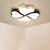 Clover Shaped Foyer LED Ceiling Lamp Acrylic Nordic Style Flush Mount Light Fixture - Black-White - Loving Heart - Clearhalo - 'Ceiling Lights' - 'Close To Ceiling Lights' - 'Close to ceiling' - 'Flush mount' - Lighting' - 2462080