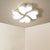 Clover Shaped Foyer LED Ceiling Lamp Acrylic Nordic Style Flush Mount Light Fixture White Loving Heart Clearhalo 'Ceiling Lights' 'Close To Ceiling Lights' 'Close to ceiling' 'Flush mount' Lighting' 2462081