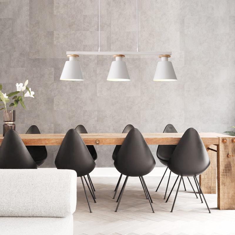 Trifle Cup Dining Room Suspension Lamp Metal 3-Light Macaron Island Pendant Light Clearhalo 'Ceiling Lights' 'Island Lights' Lighting' 2462152