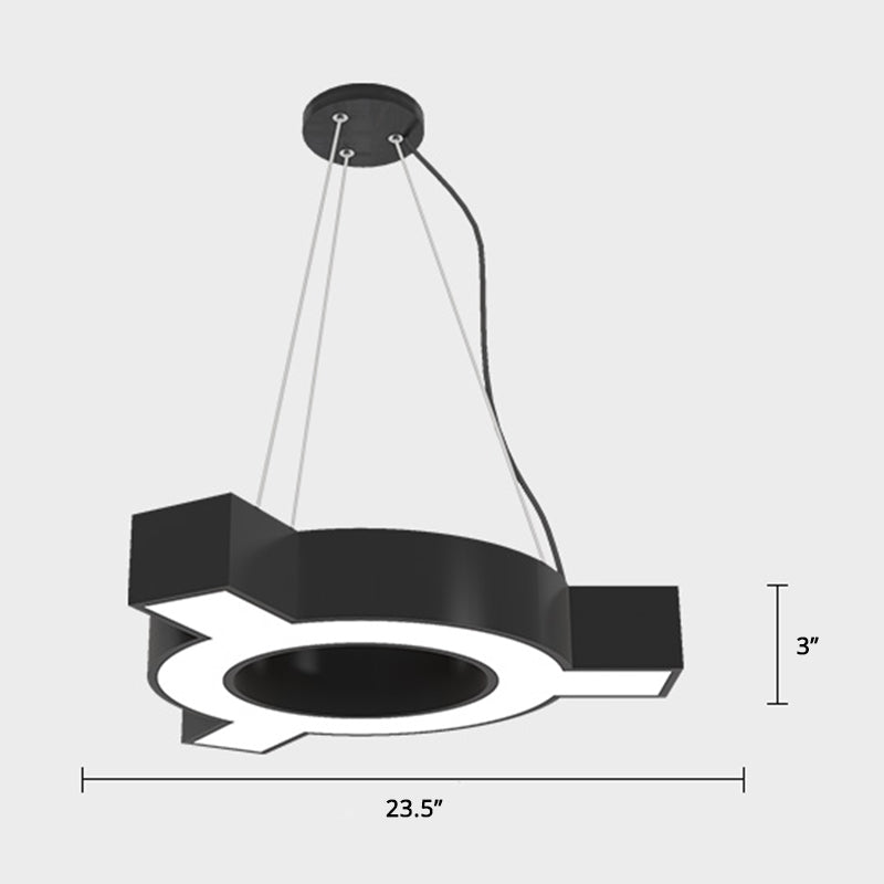 Molecular LED Hanging Lamp Modernism Metal Suspension Pendant Light for Gymnasium Clearhalo 'Ceiling Lights' 'Modern Pendants' 'Modern' 'Pendant Lights' 'Pendants' Lighting' 2462338