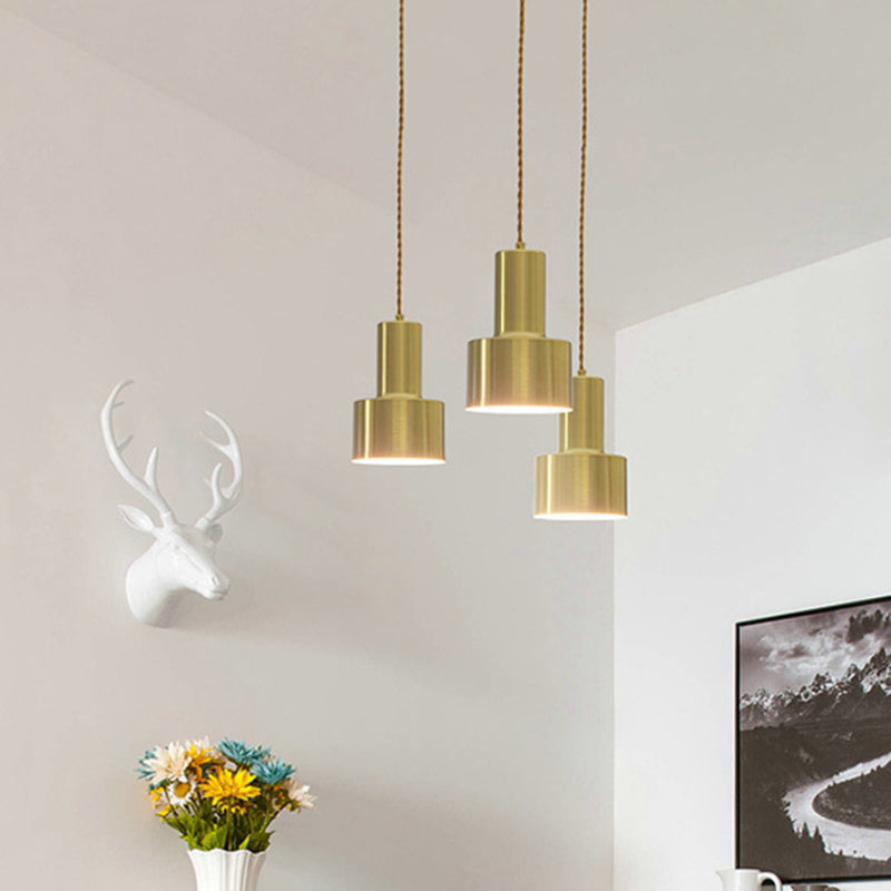 Gold Plated Grenade Suspension Light Postmodern 1-Light Metal Down Lighting Pendant Clearhalo 'Ceiling Lights' 'Modern Pendants' 'Modern' 'Pendant Lights' 'Pendants' Lighting' 2462342