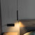 Simplicity Tube LED Hanging Lamp Metal Bedside Suspension Pendant Light in Black Black Cylinder Clearhalo 'Ceiling Lights' 'Modern Pendants' 'Modern' 'Pendant Lights' 'Pendants' Lighting' 2462360