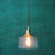1-Bulb Round Pendant Light Nordic Brass Clear Wavy Glass Suspended Lighting Fixture Brass Clearhalo 'Ceiling Lights' 'Glass shade' 'Glass' 'Industrial Pendants' 'Industrial' 'Middle Century Pendants' 'Pendant Lights' 'Pendants' 'Tiffany' Lighting' 2463000