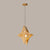 Hollowed-out Wooden Pendant Lamp Nordic Beige Suspended Lighting Fixture for Dining Room 1 Wood Star Clearhalo 'Ceiling Lights' 'Modern Pendants' 'Modern' 'Pendant Lights' 'Pendants' Lighting' 2463135