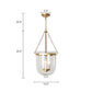 3-Light Inverted Cloche Shaped Pendant Lighting Vintage Clear Glass Chandelier for Living Room Clearhalo 'Ceiling Lights' 'Chandeliers' 'Glass shade' 'Glass' 'Industrial Chandeliers' 'Industrial' 'Island Lights' 'Middle Century Chandeliers' 'Tiffany' Lighting' 2463201