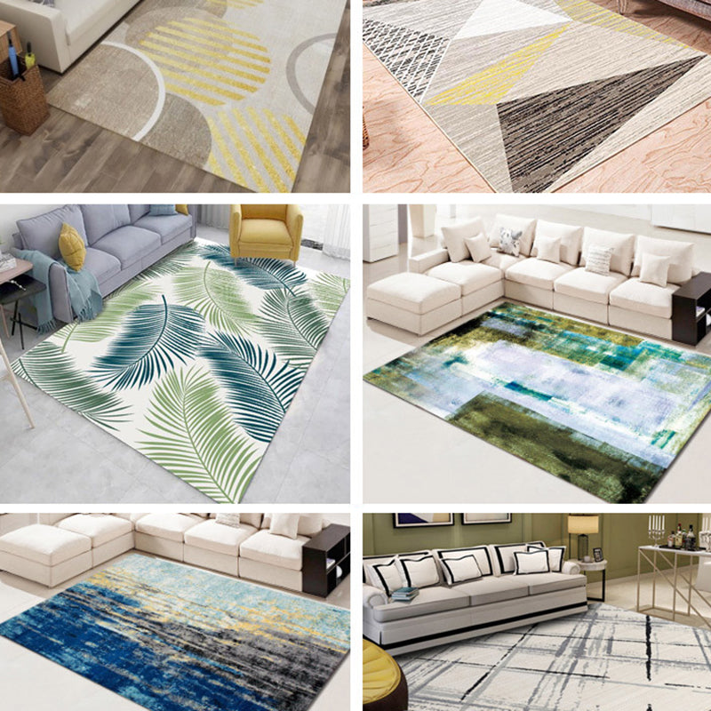 Calming Geo Printed Rug Multicolored Polyster Area Carpet Non-Slip Backing Stain-Resistant Area Rug for Living Room Clearhalo 'Area Rug' 'Modern' 'Rugs' Rug' 2463263